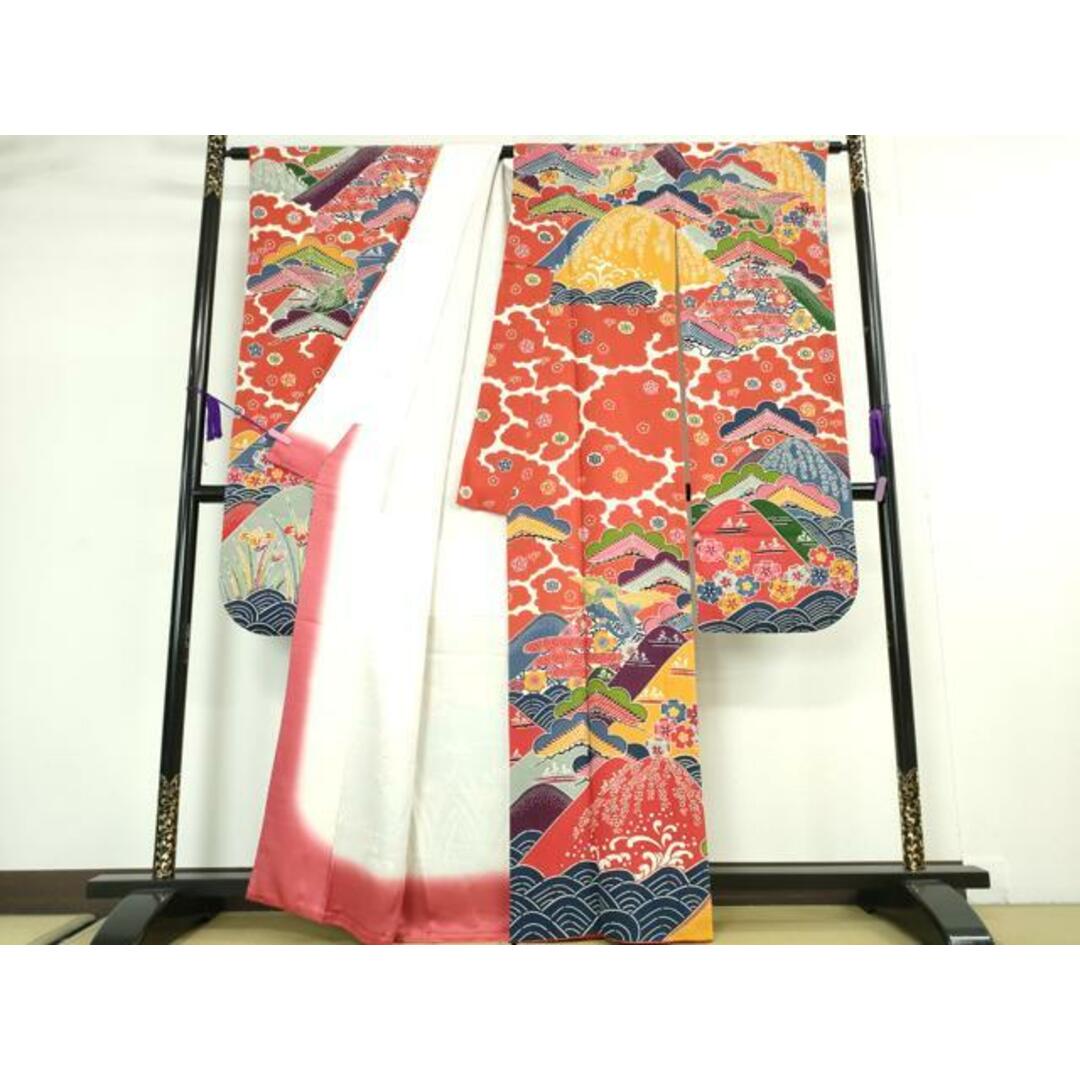 27846円 平和屋本店□極上 和染紅型 栗山紅型 栗山吉三郎 振袖 27846円 平和屋本店□極上 和染紅型 栗山紅型 栗山吉三郎 振袖