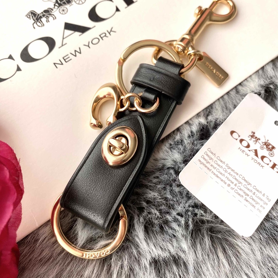 COACH - 新品☆COACH コーチ ブラック バッグチャーム トリガー COACH - 新品☆COACH コーチ ブラック バッグチャーム トリガー