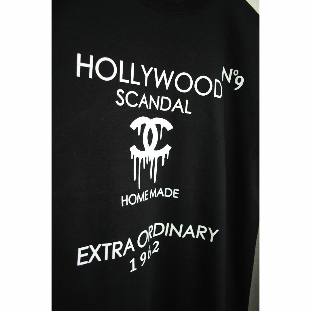XLサイズ-hollywoodScandalロングTシャツhs42/no9bk メンズのトップス(Tシャツ/カットソー(七分/長袖))の商品写真