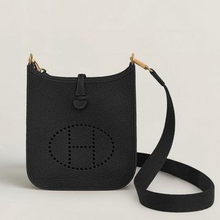 エルメス(HERMES)の新品未使用 エルメス ミニエブリンtpm アマゾーヌ ノアール×ゴールド W刻(ショルダーバッグ)