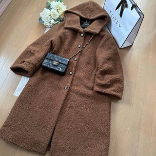FOXEYフォクシーカシミヤ100%ロングカーディガンガウン 40 FOXEYフォクシーカシミヤ100%ロングカーディガンガウン 40