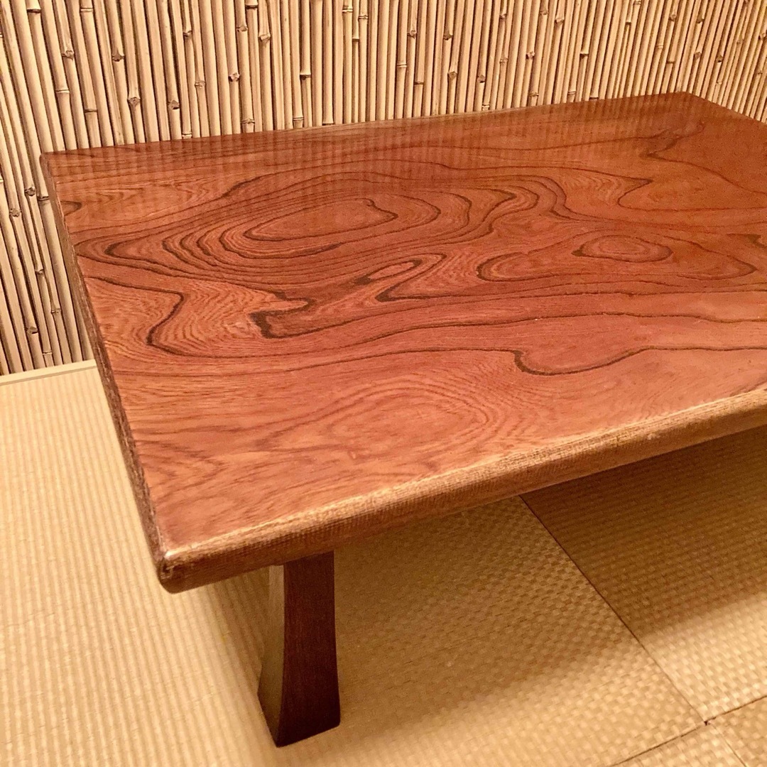 レトロ 純和風 欅ケヤキ 天然木材 家族団欒テーブル 和風 和室 レトロ 純和風 欅ケヤキ 天然木材 家族団欒テーブル 和風 和室
