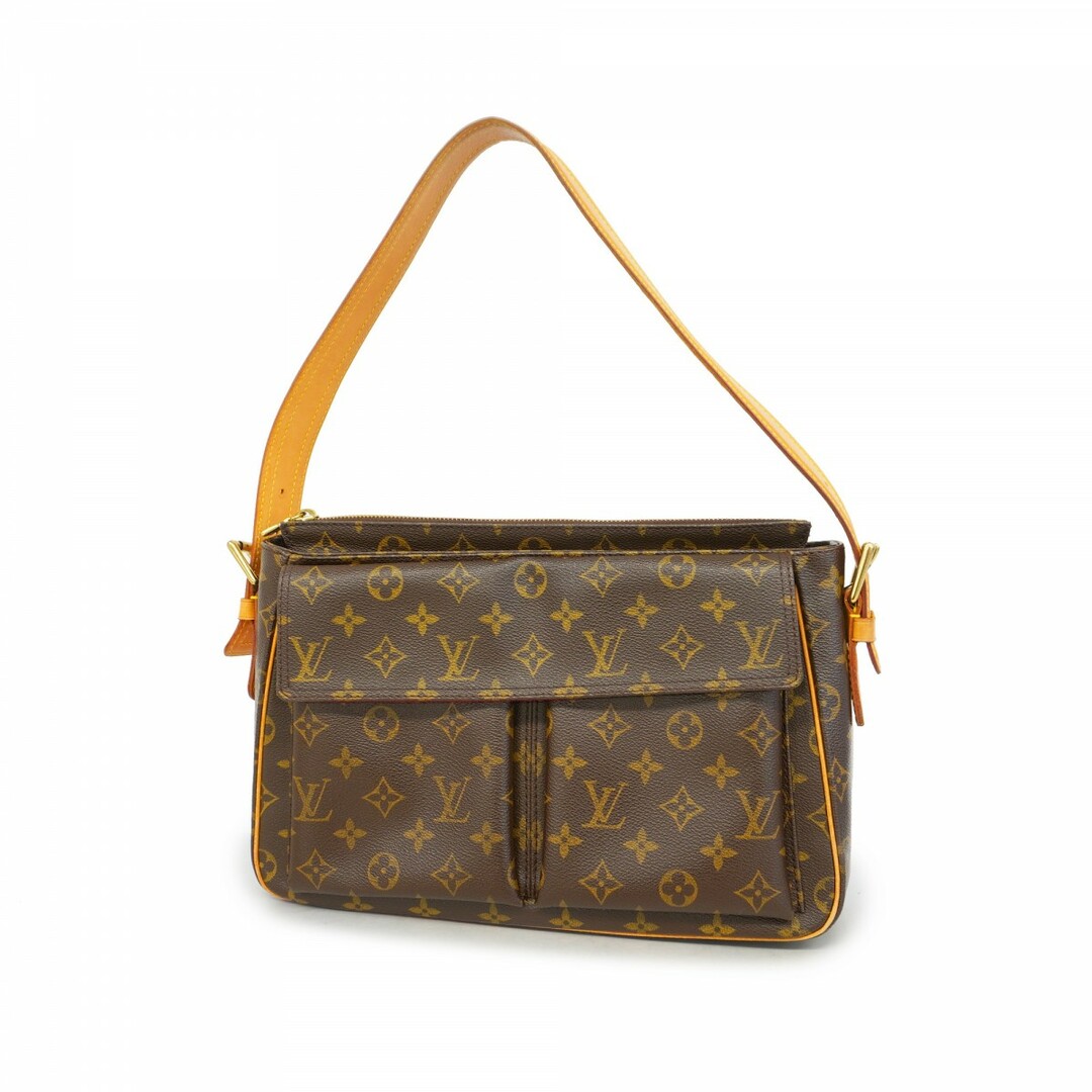 LOUIS VUITTON - 【4te5186】ルイヴィトン ショルダーバッグ モノグラム ヴィバシテGM M51163 ブラウン【中古】レディース