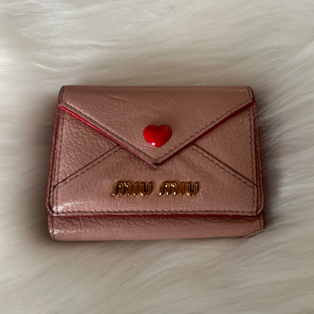 最終値下げ‼️‼️ミュウミュウ♡ラブレター三つ折り財布♡ 最終値下げ‼️‼️ミュウミュウ♡ラブレター三つ折り財布♡