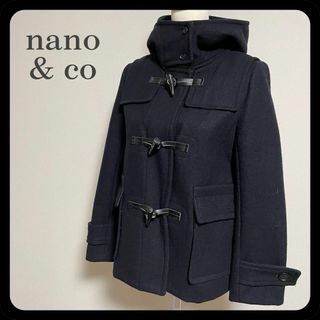 nano・universe - 【極美品】nano&co ナノアンドコー ネイビー ショートダッフルコート