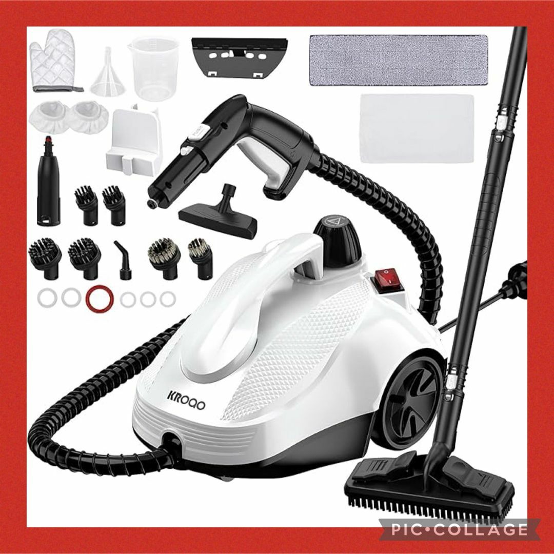 ❣️神アイテム❣️スチームクリーナー 1500W 大容量1.5L 高温除菌