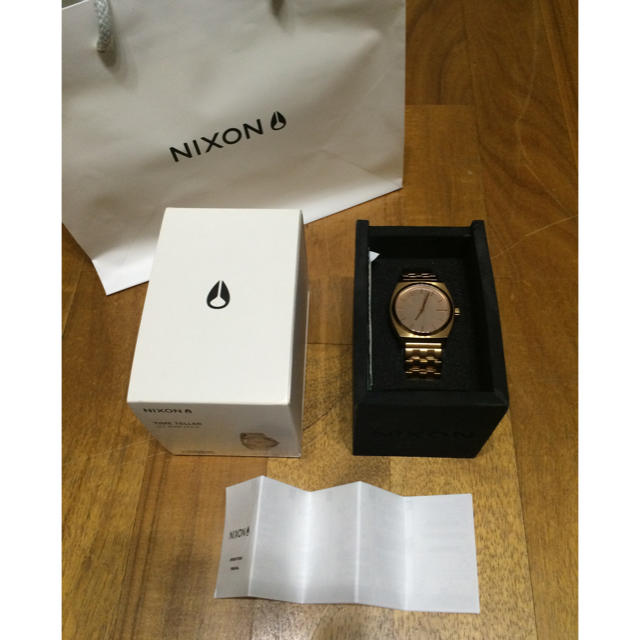 NIXON(ニクソン)のm様専用 NIXSON TIME TELLER ローズゴールド レディース 美品 レディースのファッション小物(腕時計)の商品写真