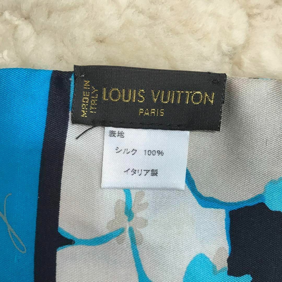 LOUIS VUITTON - ☆美品☆LOUIS VUITTON バンドー 花柄 シルク LOUIS VUITTON - ☆美品☆LOUIS VUITTON バンドー 花柄 シルク