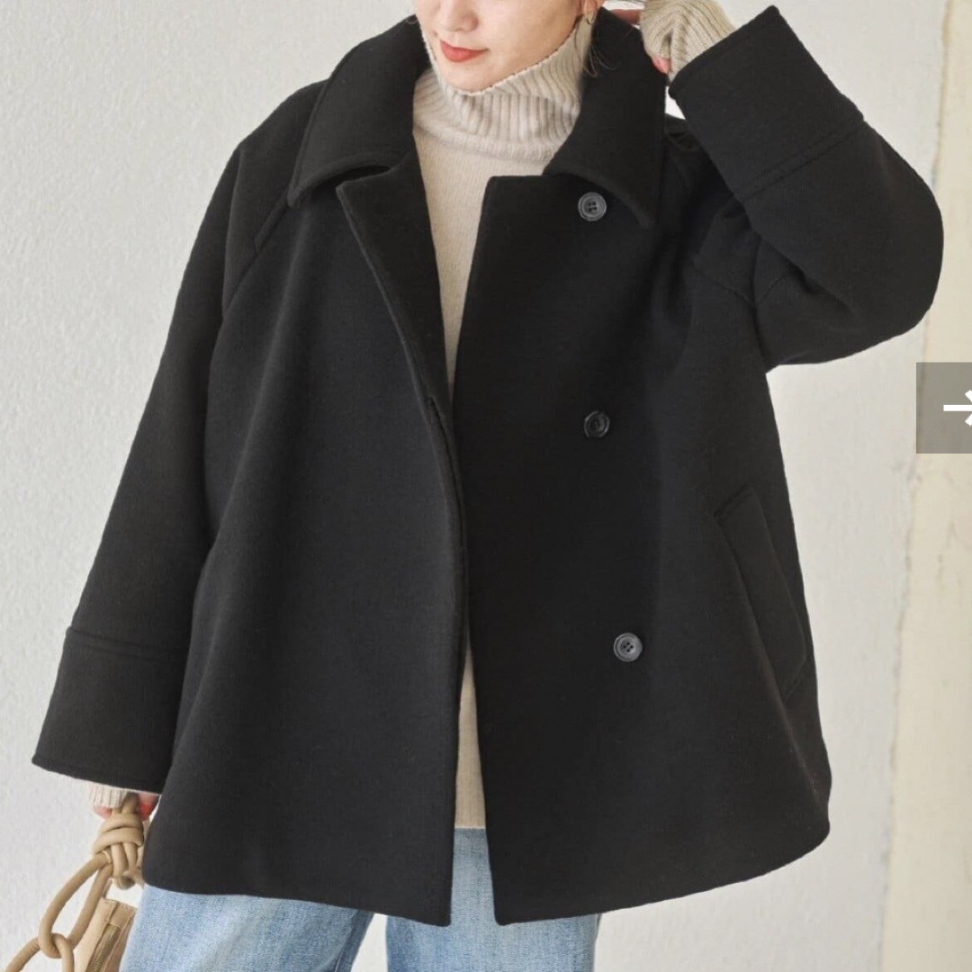 Spick and Span W/Nyモッサステンカラーショートコート Spick and Span W/Nyモッサステンカラーショートコート