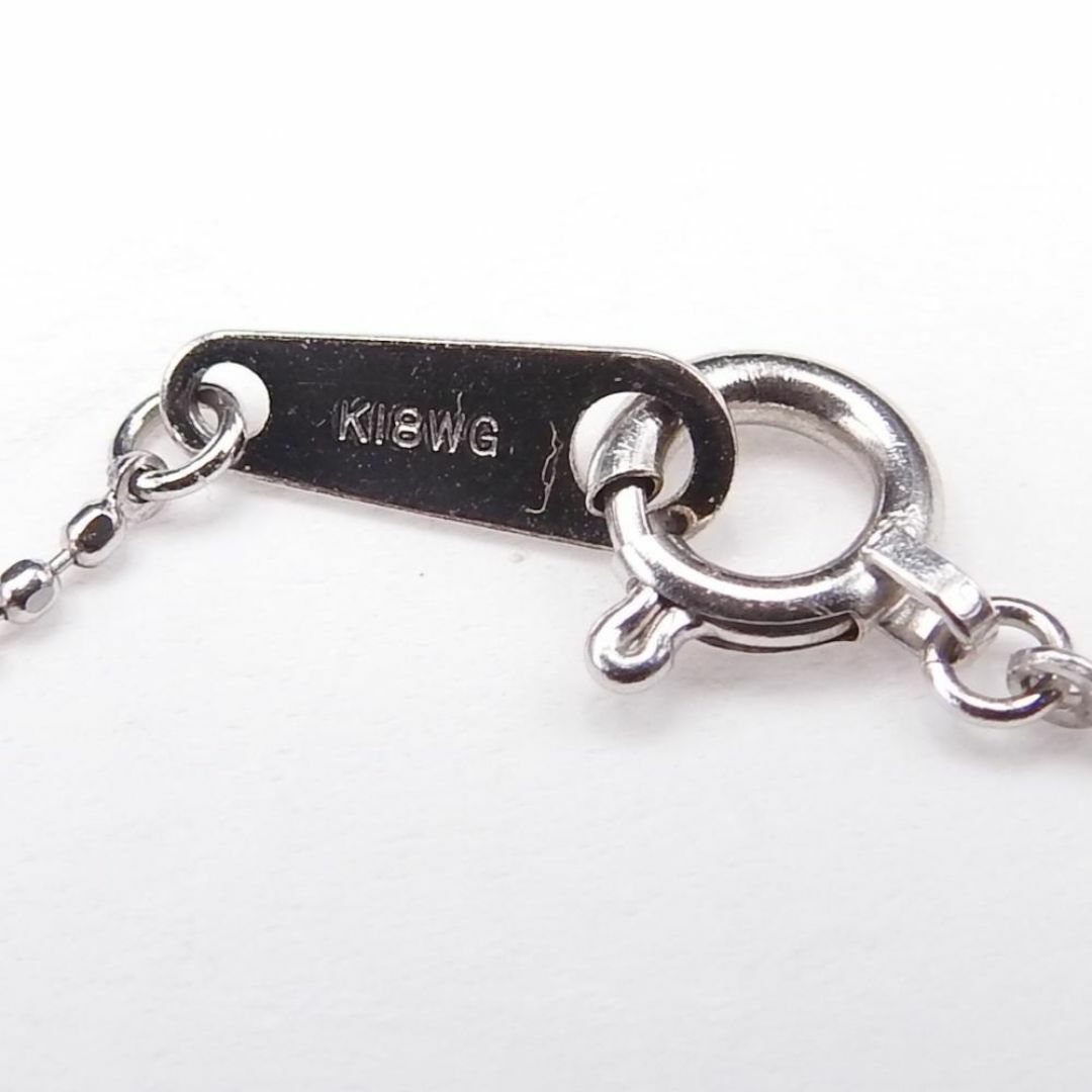 K18WG ルビー0.25ct ダイヤモンドD0.25ct ネックレス K18WG ルビー0.25ct ダイヤモンドD0.25ct ネックレス