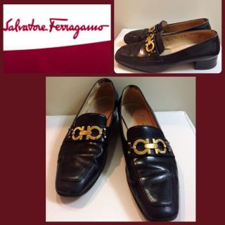 サルヴァトーレフェラガモ(Salvatore Ferragamo)のフェラガモ♡ブラックレザー ガンチーニ ローファー♡(ローファー/革靴)