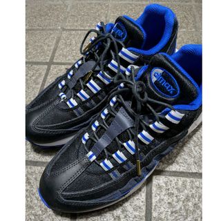 ナイキ(NIKE)のNike Air Max 95 黒/青 スニーカー26cm コンディション良好(スニーカー)