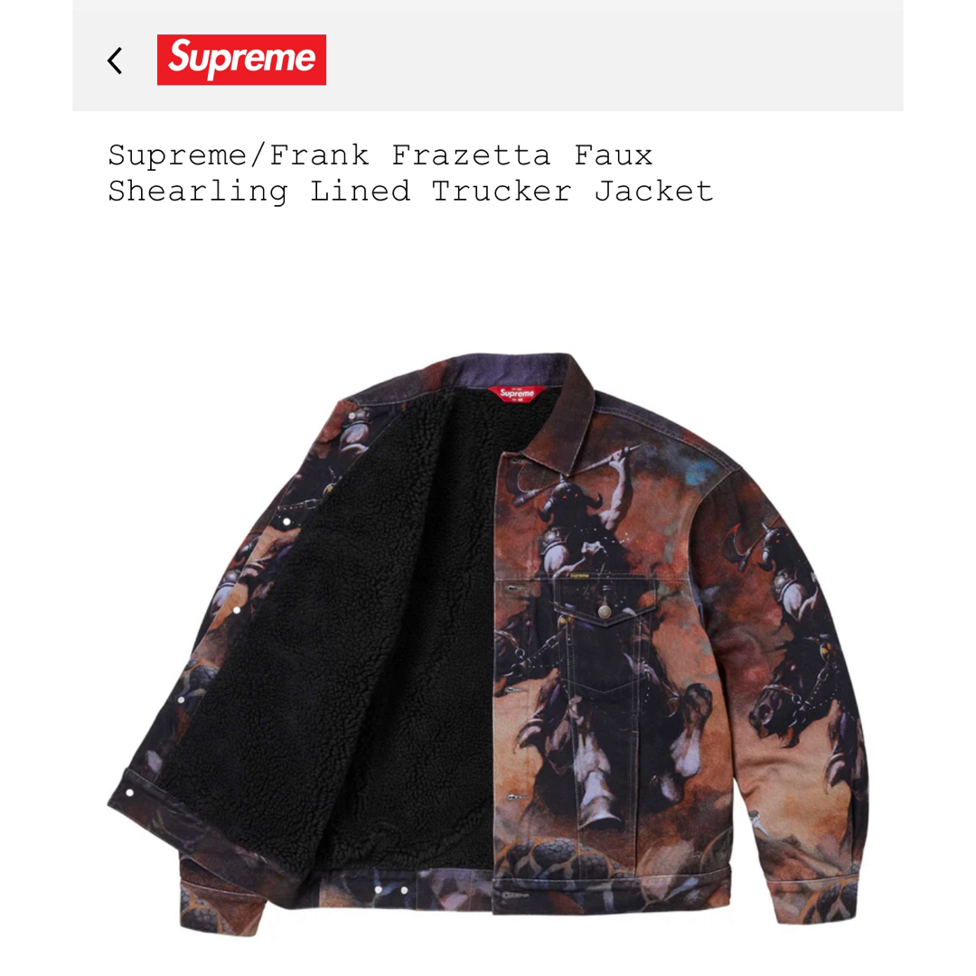 Supreme - Supreme Frazetta Trucker Jacket Mサイズの通販 by Supreme - Supreme Frazetta Trucker Jacket Mサイズの通販 by