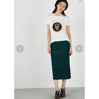 マウジー(moussy)のmoussyのVELOUR PLEATS SKIRT J(ロングスカート)