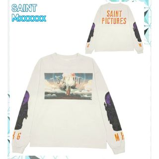 希少品 セントマイケル トップス トレーナー ロンT ホワイト 希少品 セントマイケル トップス トレーナー ロンT ホワイト