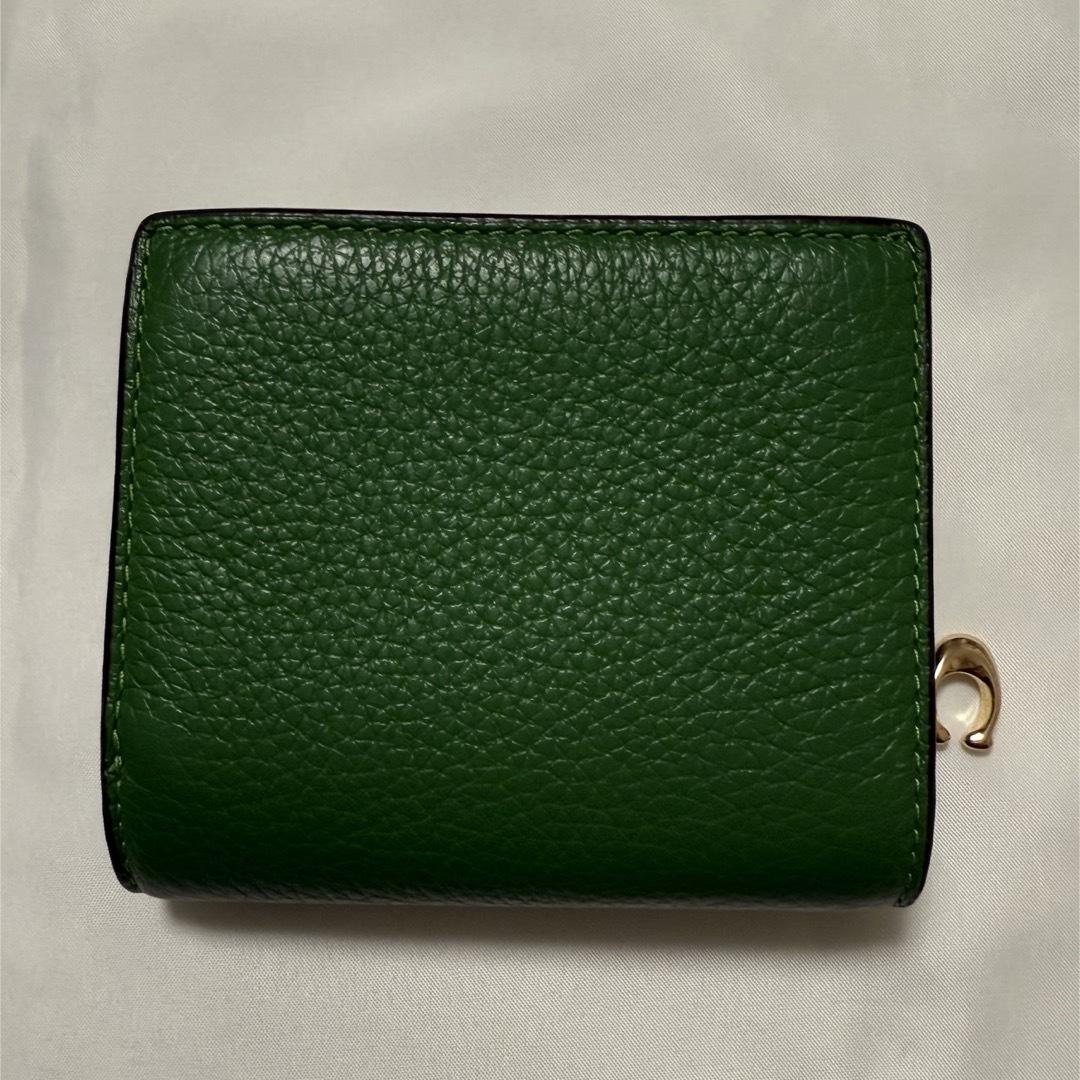 COACH コーチ 折り財布 グリーン 落と 緑色 二つ折り財 COACH コーチ 折り財布 グリーン 落と 緑色 二つ折り財