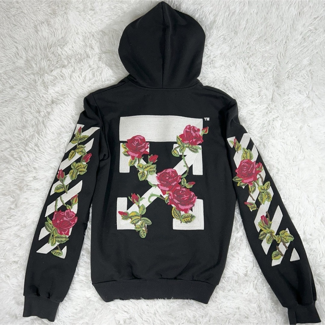Off-White - 希少✨off-white rose オフホワイト パーカー 薔薇 Off-White - 希少✨off-white rose オフホワイト パーカー 薔薇