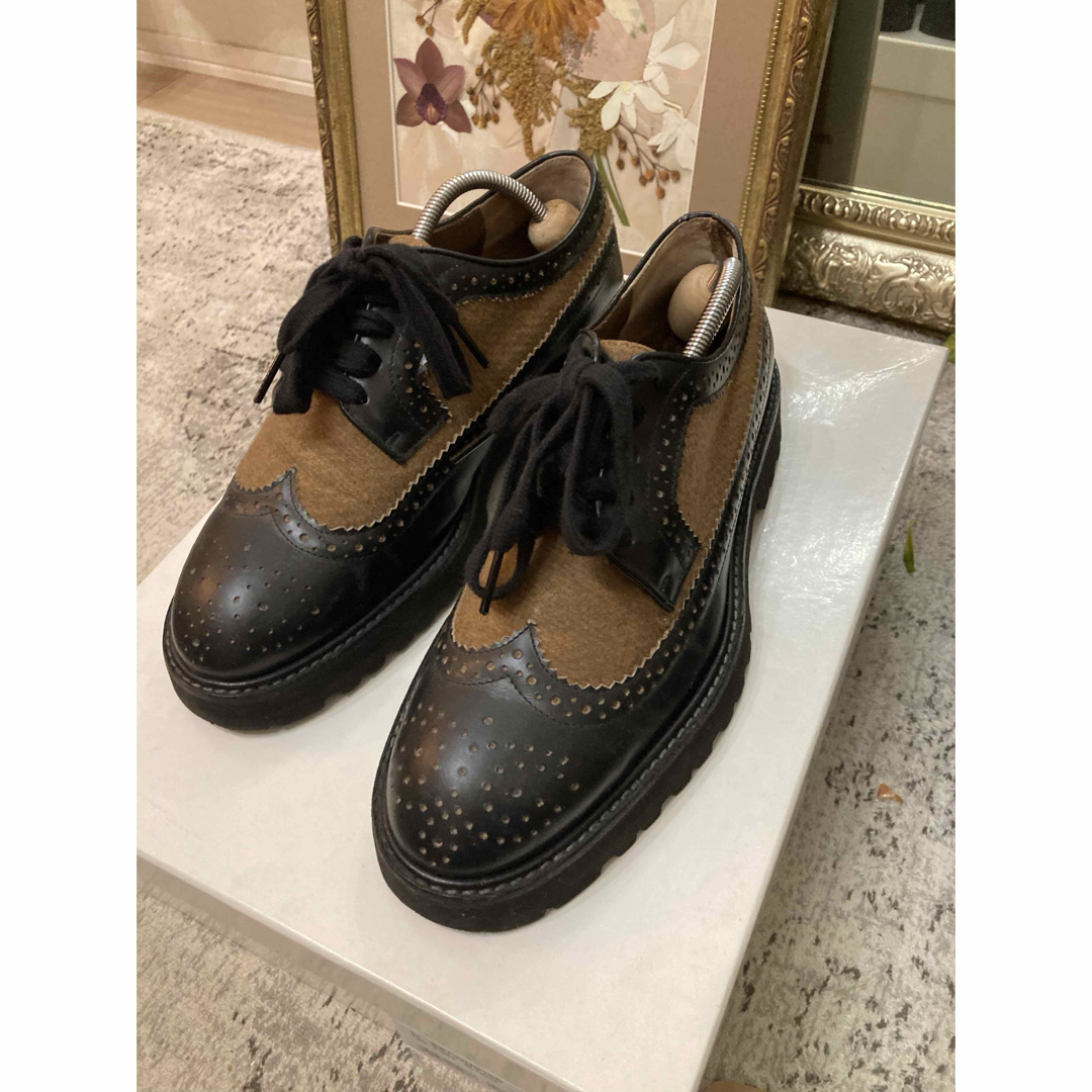 marni マルニ メンズ コンビレザーシューズ ウィングチップ marni マルニ メンズ コンビレザーシューズ ウィングチップ