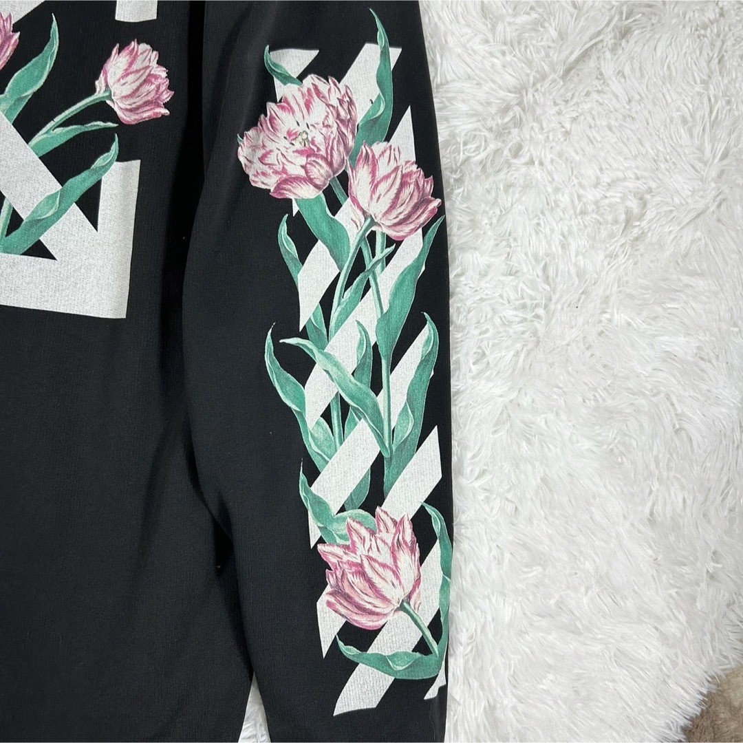 Off-White - 希少✨ off-white オフホワイト 花柄 トレーナー Off-White - 希少✨ off-white オフホワイト 花柄 トレーナー