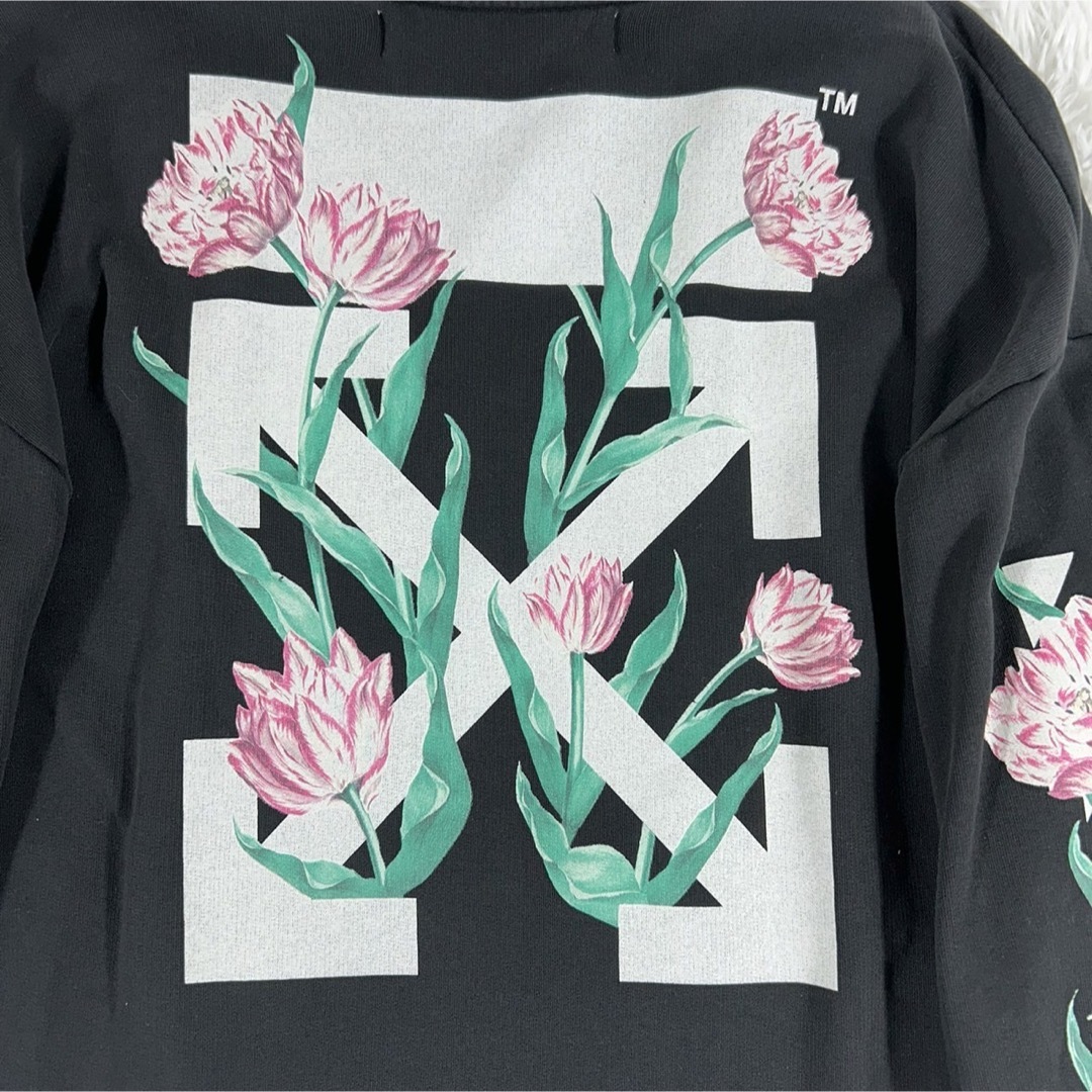 Off-White - 希少✨ off-white オフホワイト 花柄 トレーナー Off-White - 希少✨ off-white オフホワイト 花柄 トレーナー