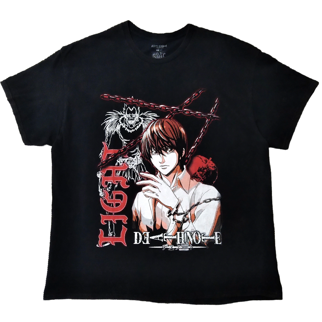 古着　デスノート　ヴィンテージ加工Tシャツ　Lサイズ　アニメT　海外公式 *