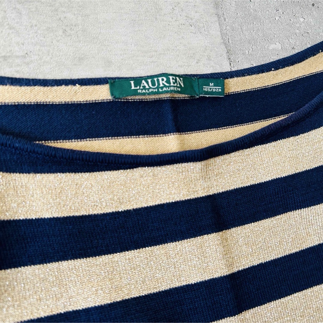 Ralph Lauren - 【Lauren Ralph Laure】ラメボーダーニット Ralph Lauren - 【Lauren Ralph Laure】ラメボーダーニット