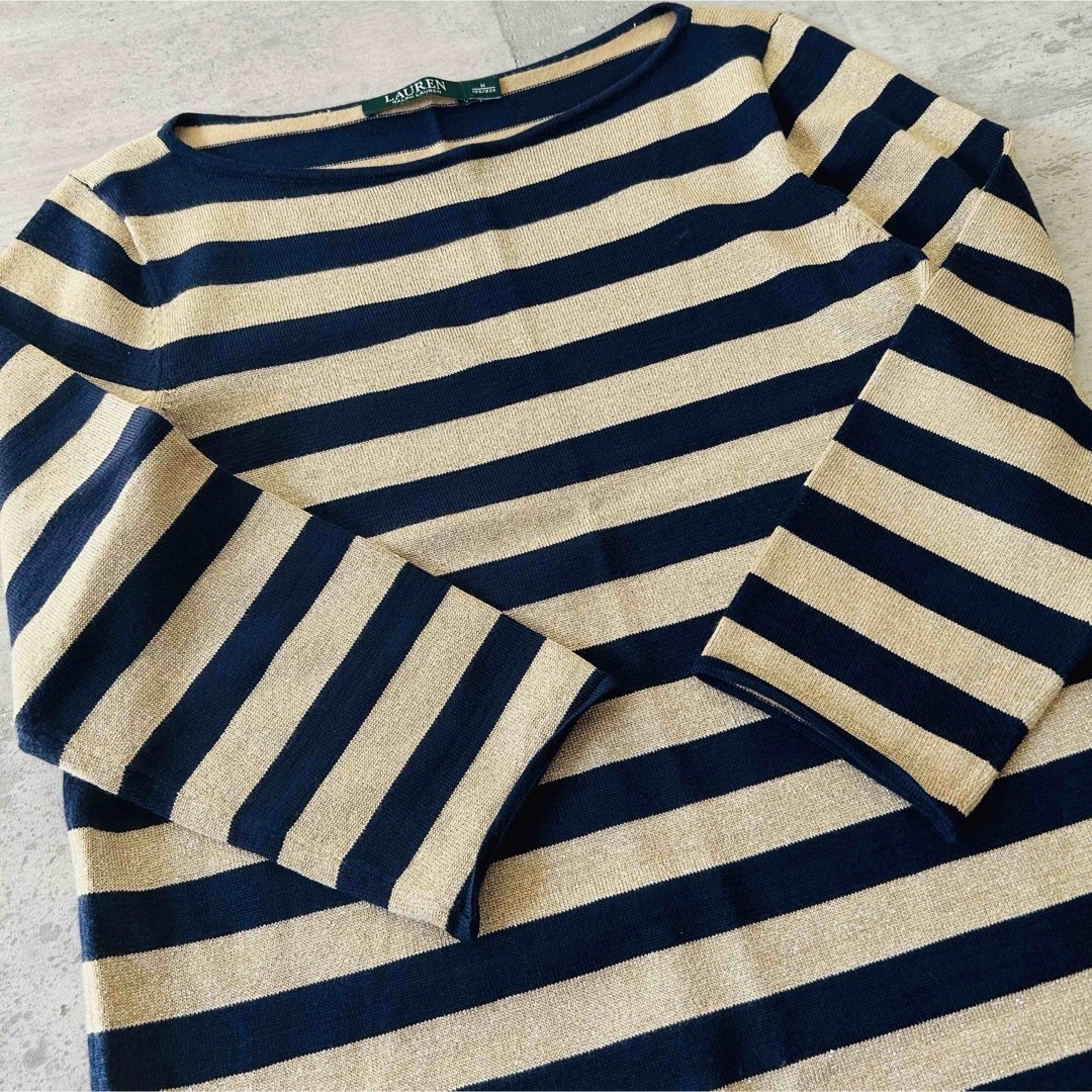 Ralph Lauren - 【Lauren Ralph Laure】ラメボーダーニット Ralph Lauren - 【Lauren Ralph Laure】ラメボーダーニット