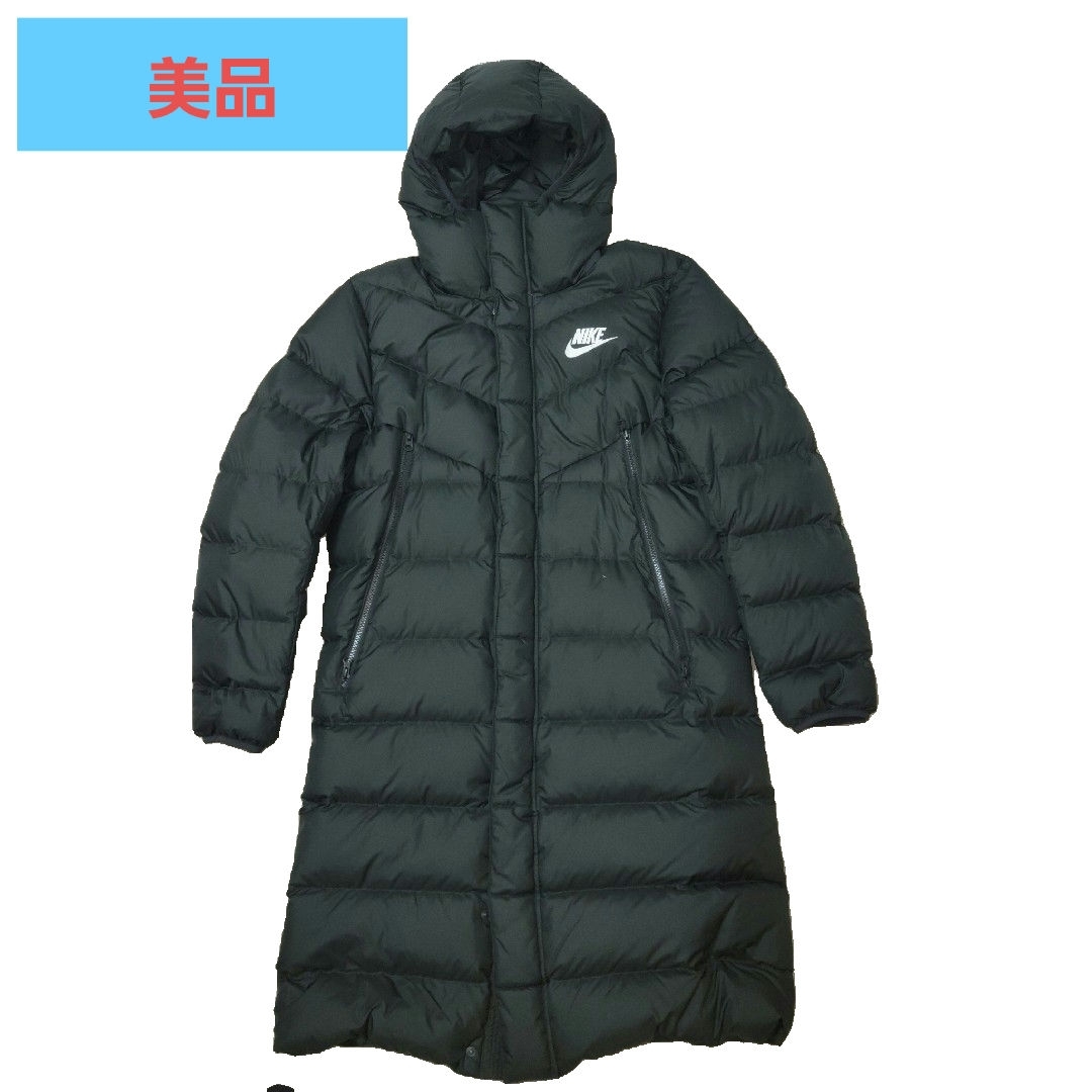 NIKE - 【美品】NIKE ロングダウンコート BLACK サイズ Mの通販 NIKE - 【美品】NIKE ロングダウンコート BLACK サイズ Mの通販