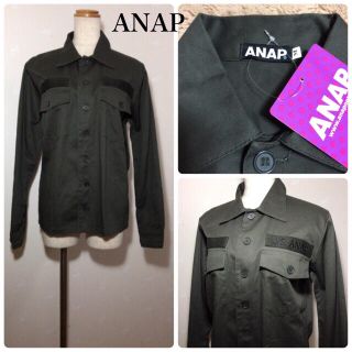 アナップ(ANAP)のANAP 新品タグ付き アーミー シャツ ジャケット(ミリタリージャケット)