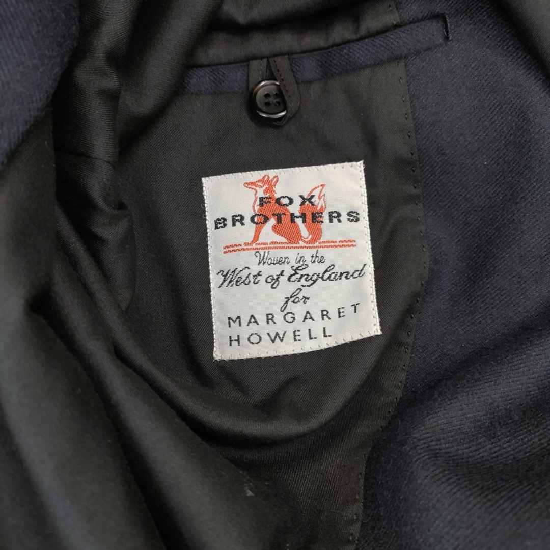 MARGARET HOWELL/FOX BROTHERS ウールサージチェスターコート MARGARET HOWELL/FOX BROTHERS ウールサージチェスターコート