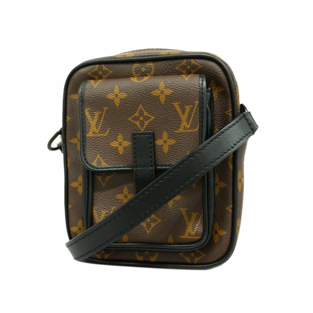 LOUIS VUITTON - 【4te5501】ルイヴィトン ショルダーバッグ モノグラム・マカサー クリストファーウエアラブルウォレット M69404 ブラウン ブラック【中古】メンズ