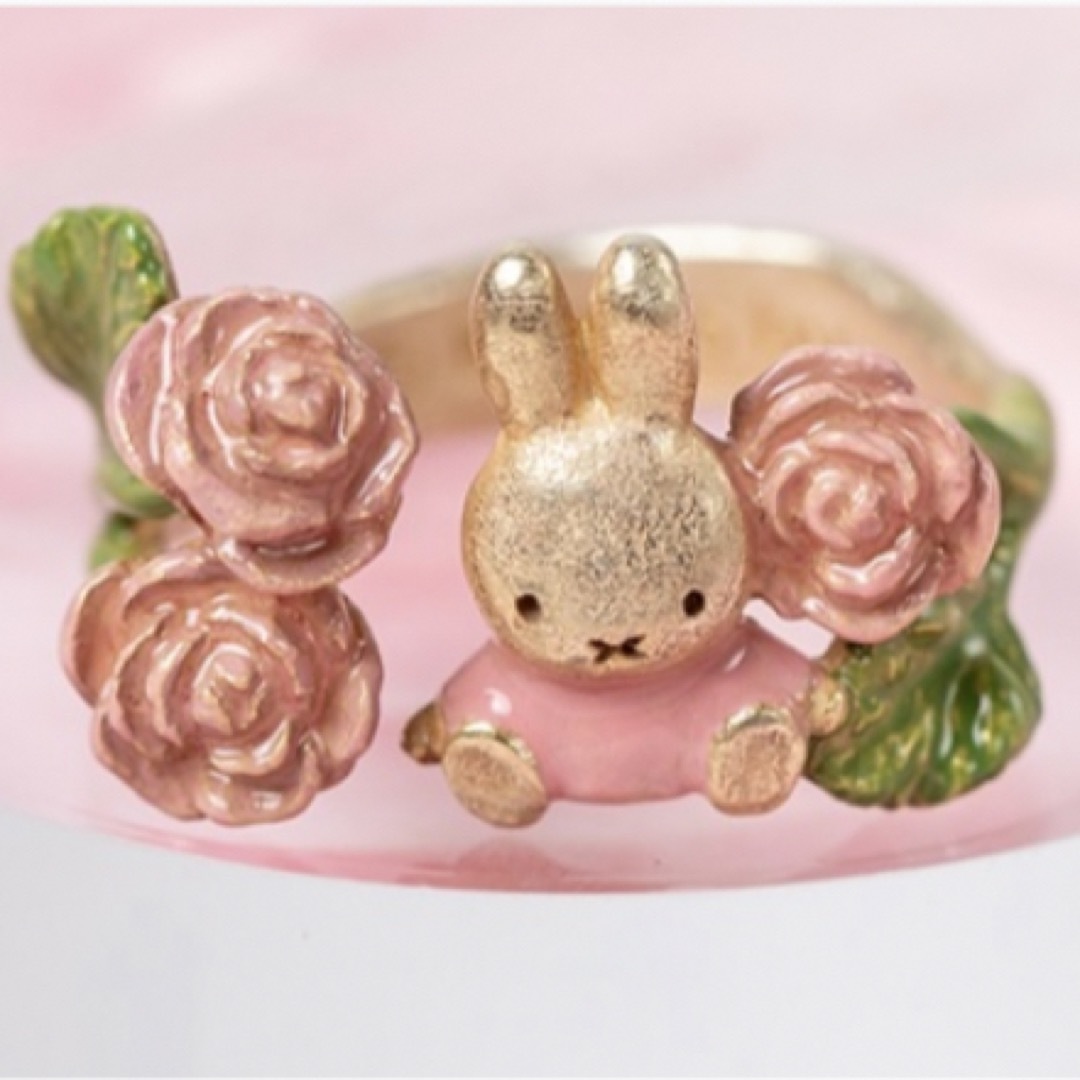 miffy(ミッフィー)の【新品未開封】フラワーミッフィー パルナートポックコラボ フラワーリング バラ エンタメ/ホビーのおもちゃ/ぬいぐるみ(キャラクターグッズ)の商品写真
