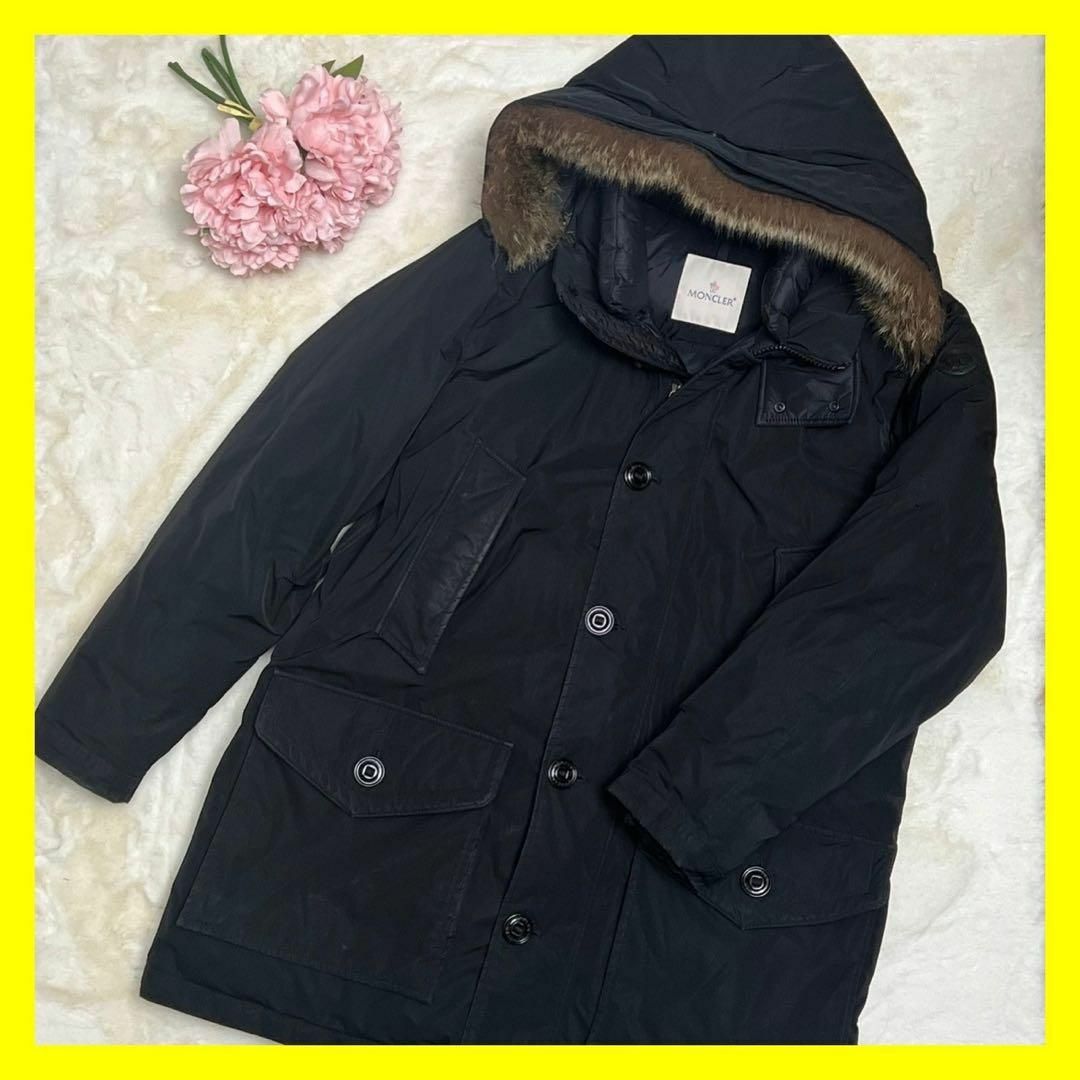 MONCLER - MONCLER ダウンジャケット River サイズ1 ブラック MONCLER - MONCLER ダウンジャケット River サイズ1 ブラック