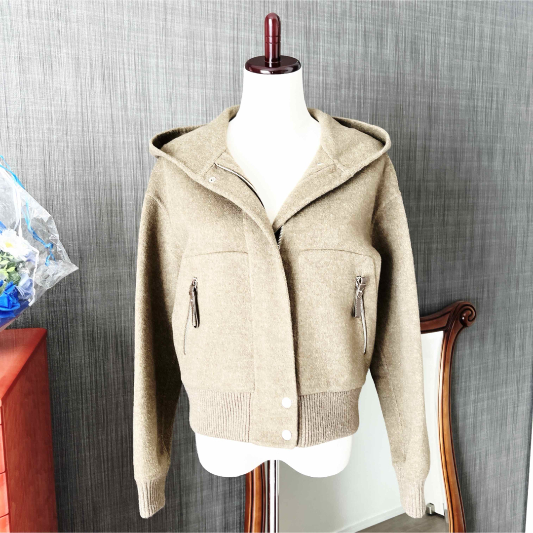 HERMES - 美品 HERMES エルメス カシミヤ ブルゾン ダブル HERMES - 美品 HERMES エルメス カシミヤ ブルゾン ダブル
