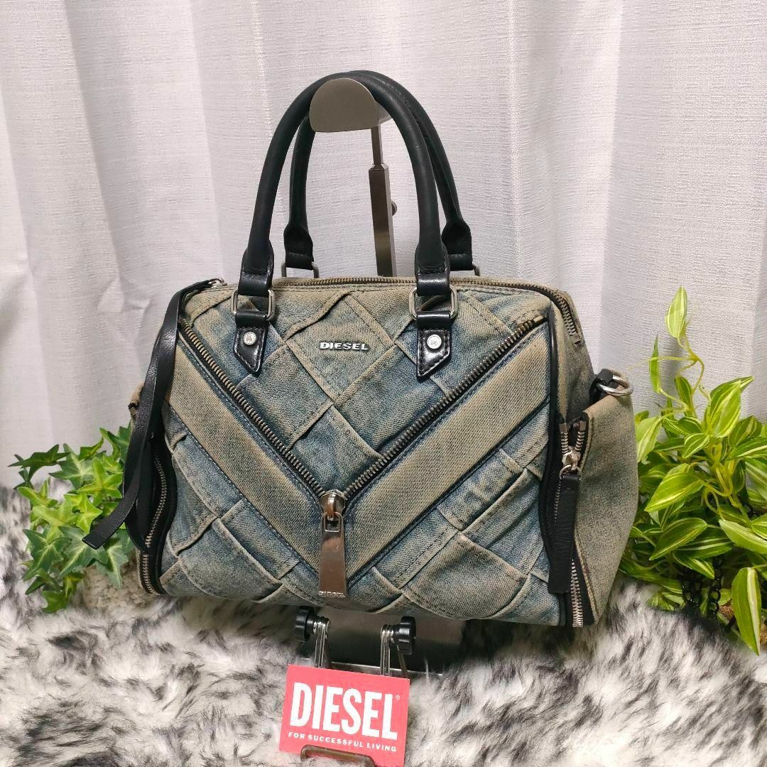 DIESEL - ディーゼル ショルダーバッグ デニム DIESEL 2way DIESEL - ディーゼル ショルダーバッグ デニム DIESEL 2way