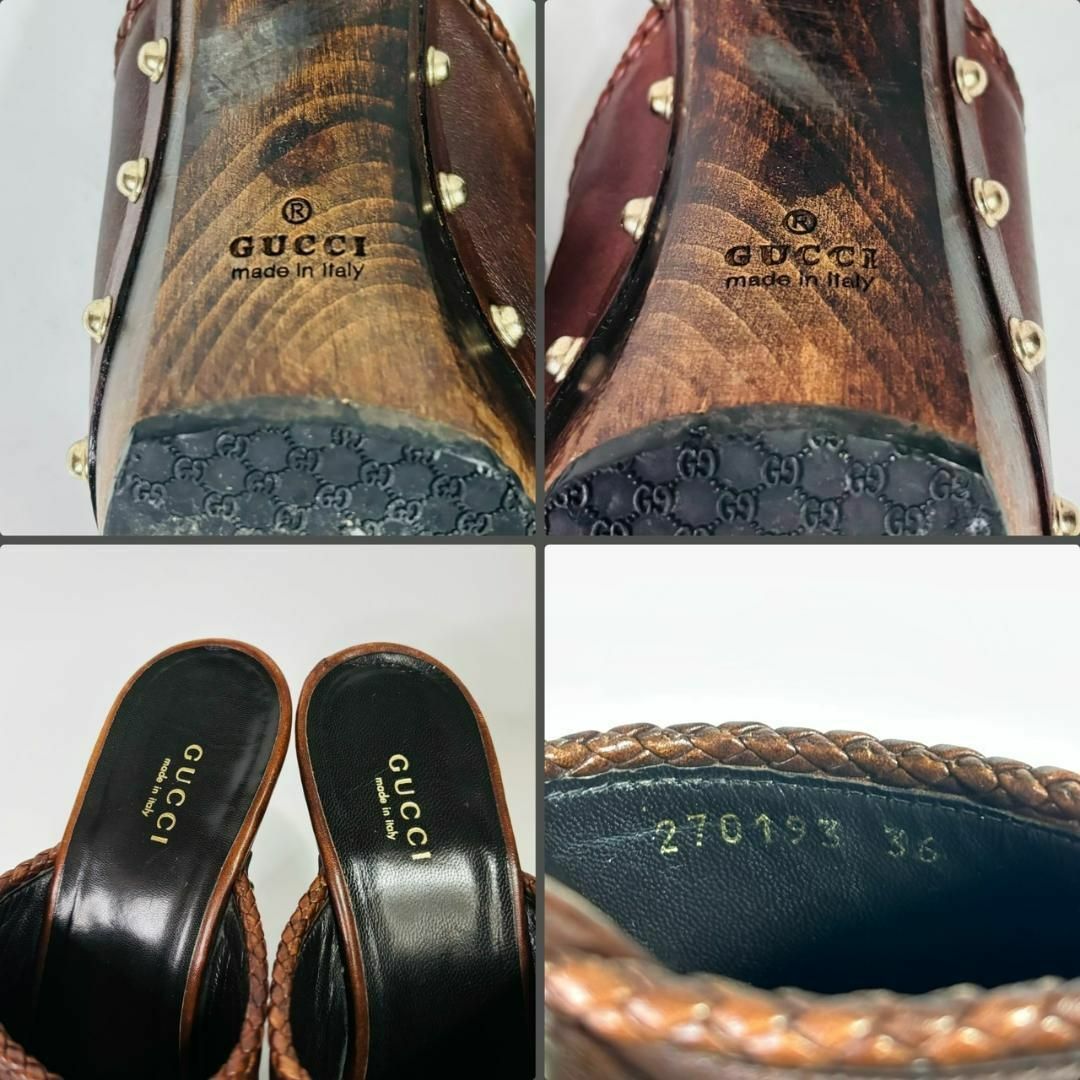 GUCCI - グッチ レザー サンダル サイズ36 23㎝の通販 by コレ's GUCCI - グッチ レザー サンダル サイズ36 23㎝の通販 by コレ's