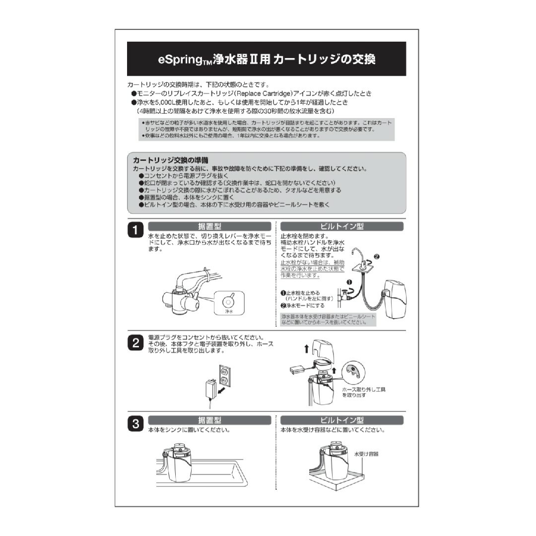 アムウェイ Amway eSpring浄水器II用 交換用カートリッジ 1本 アムウェイ Amway eSpring浄水器II用 交換用カートリッジ 1本