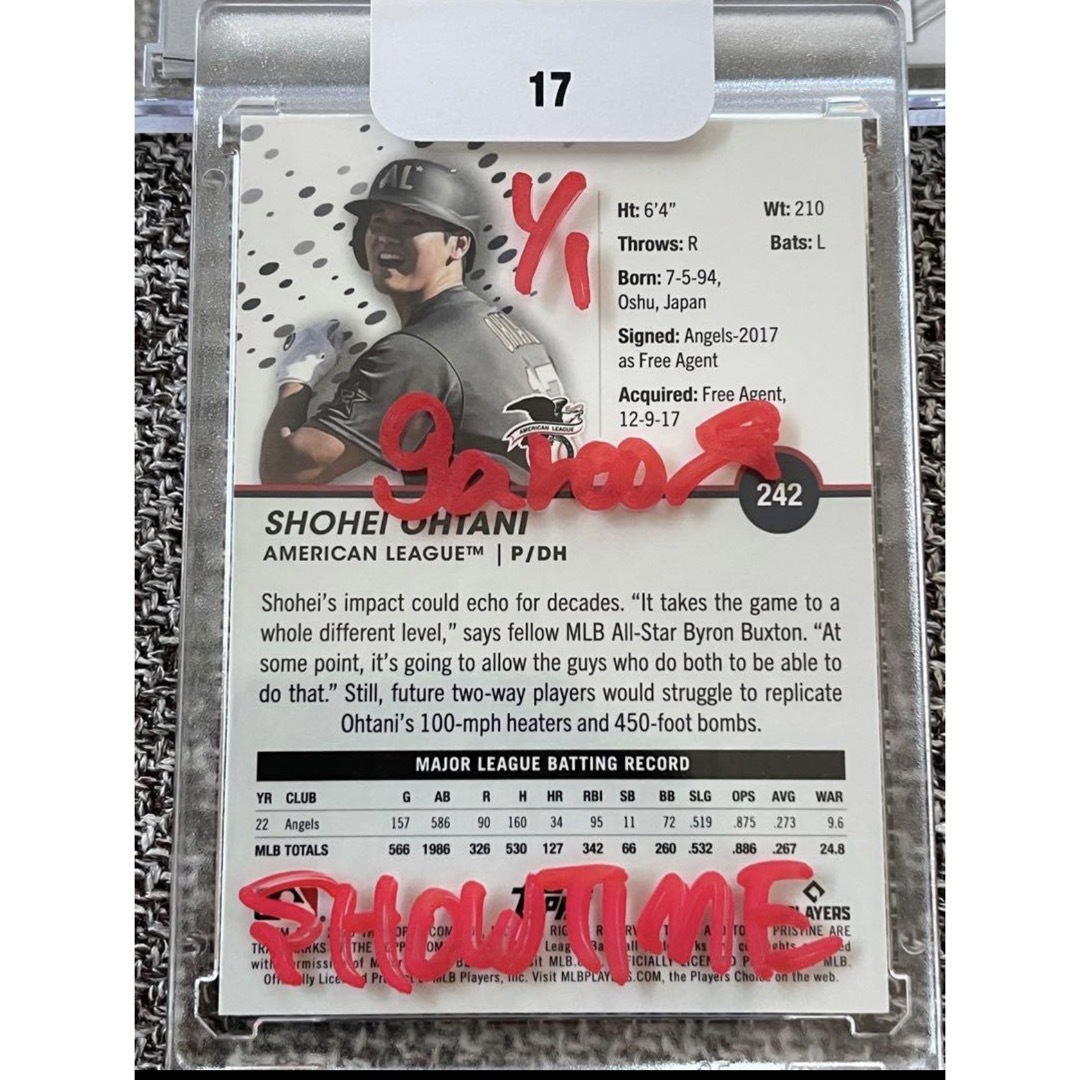 Topps - 【世界に1枚】大谷翔平 ショータイム アートカードの Topps - 【世界に1枚】大谷翔平 ショータイム アートカードの
