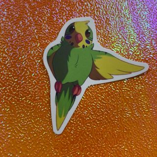 ⭐️人気⭐️セキセイインコのステッカー　1枚(車外アクセサリ)