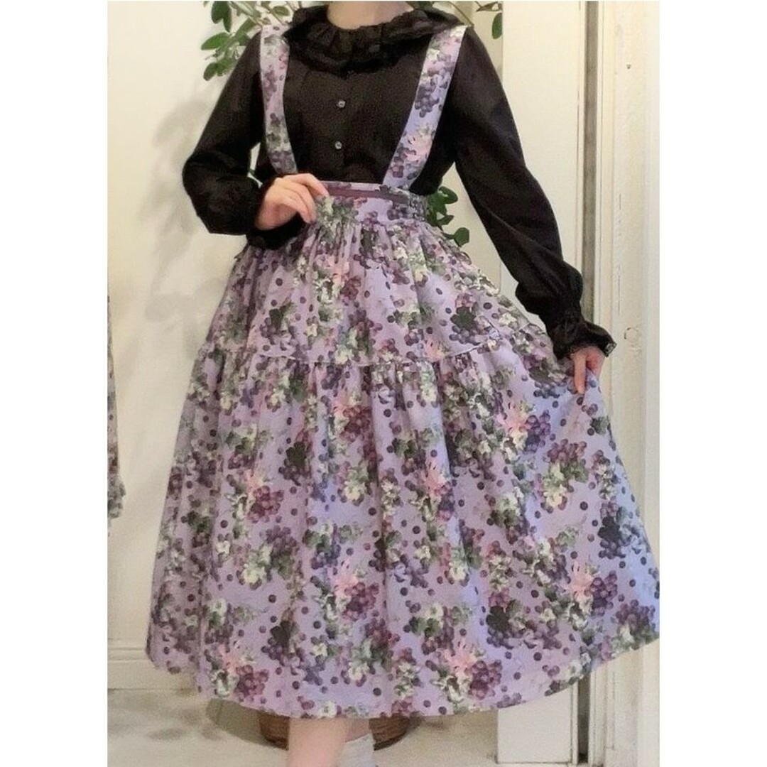 Emily Temple cute - Melody Basket Juicy Grape サロペット Emily Temple cute - Melody Basket Juicy Grape サロペット