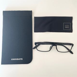【美品】OWNDAYS眼鏡ブラック(サングラス/メガネ)