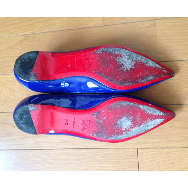 Christian Louboutin(クリスチャンルブタン)のクリスチャンルブタン パテントフラットパンプス レディースの靴/シューズ(ハイヒール/パンプス)の商品写真