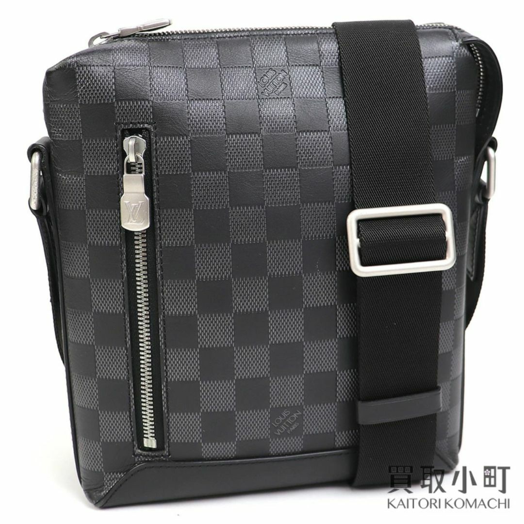 LOUIS VUITTON - ルイヴィトン【LOUIS VUITTON】N40122 ディスカバリーメッセンジャー PPM ダミエアンフィニ ミニショルダーバッグ 斜め掛け レザー LV DISCOVERY MESSENGER PPM DAMIER INFINI【ABランク】【中古】