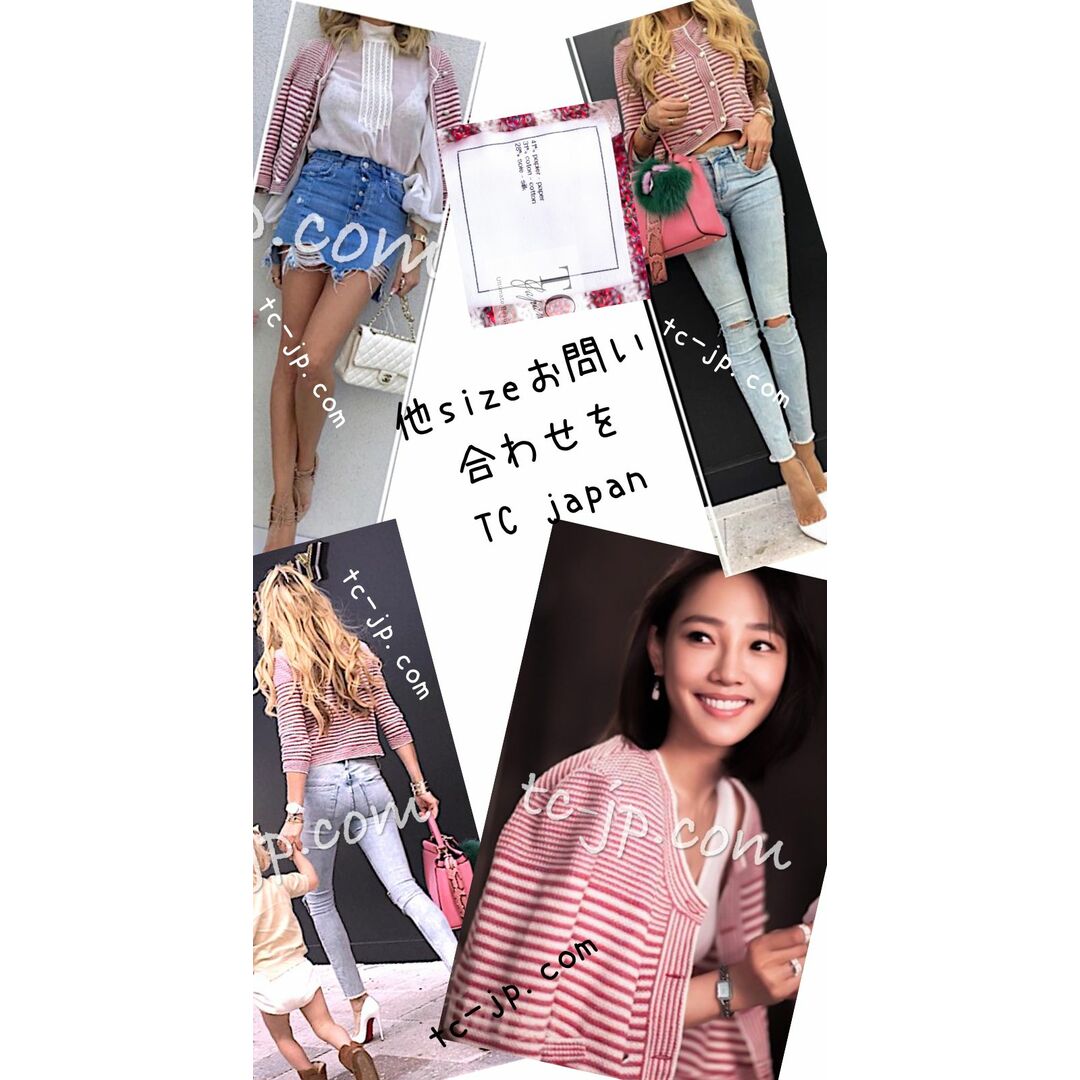 CHANEL - シャネル カーディガン CHANEL レッド ストライプ CHANEL - シャネル カーディガン CHANEL レッド ストライプ