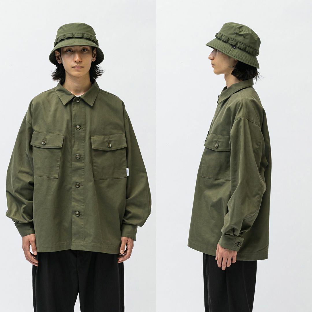 W)taps - WTAPS CBW LS OD XL ダブルタップス ミリタリーシャツ W)taps - WTAPS CBW LS OD XL ダブルタップス ミリタリーシャツ