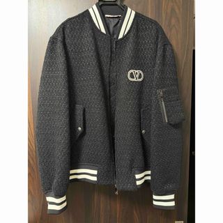 VALENTINO - valentino Vロゴ ツイードボンバージャケットの通販 VALENTINO - valentino Vロゴ ツイードボンバージャケットの通販