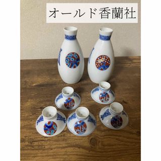 桜模様の陶器酒器セット 香蘭社酒器(箱あり) おもろい 桜模様の陶器酒器セット 香蘭社酒器(箱あり) おもろい