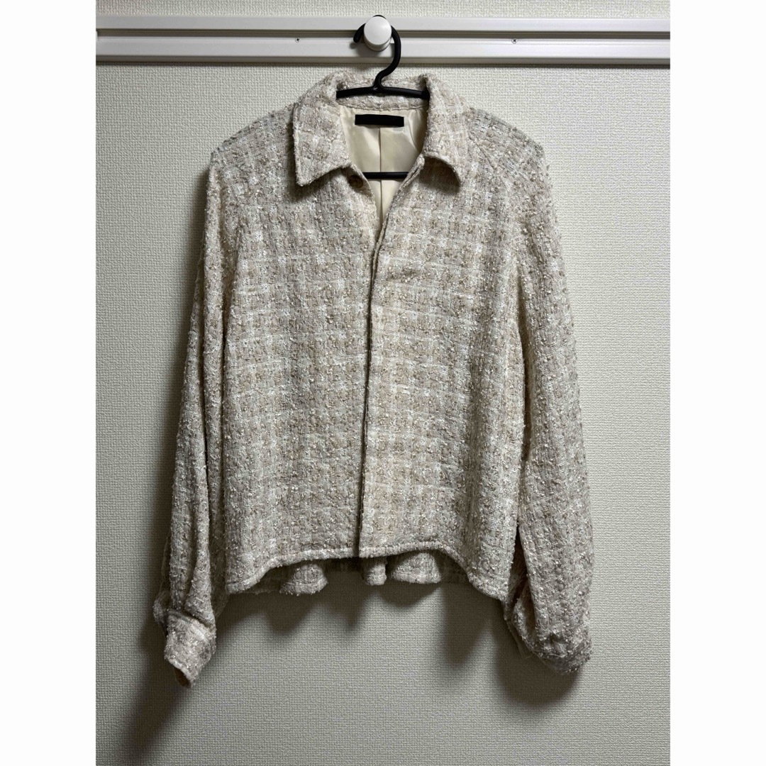 永瀬廉着用 JUHA FANCY TWEED SHORT JACKET 永瀬廉着用 JUHA FANCY TWEED SHORT JACKET