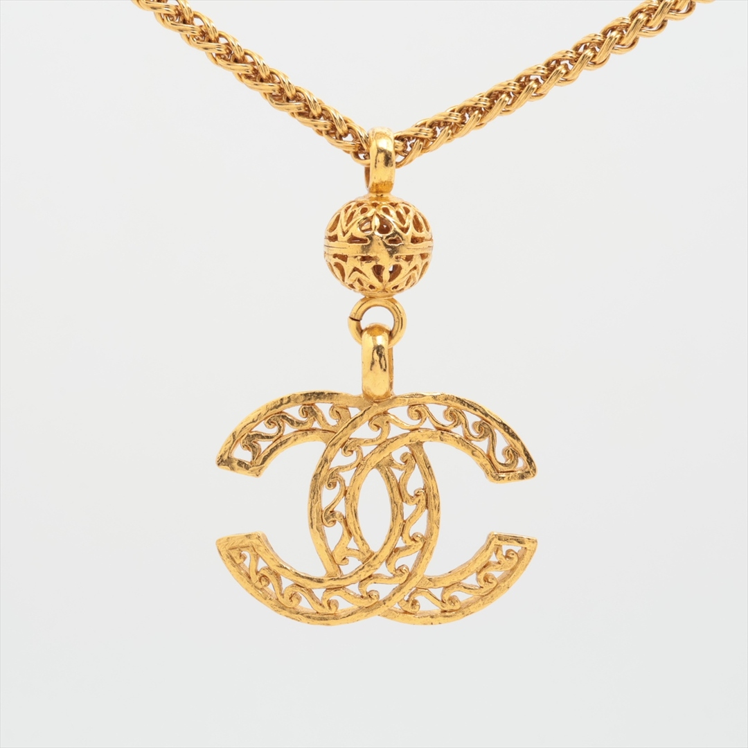 CHANEL - シャネル ココマーク GP  ゴールド レディース ネックレス