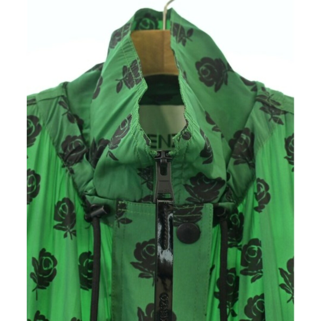 KENZO ケンゾー コート(その他) 36(XS位) 緑x黒(花柄) 【古着】 KENZO ケンゾー コート(その他) 36(XS位) 緑x黒(花柄) 【古着】
